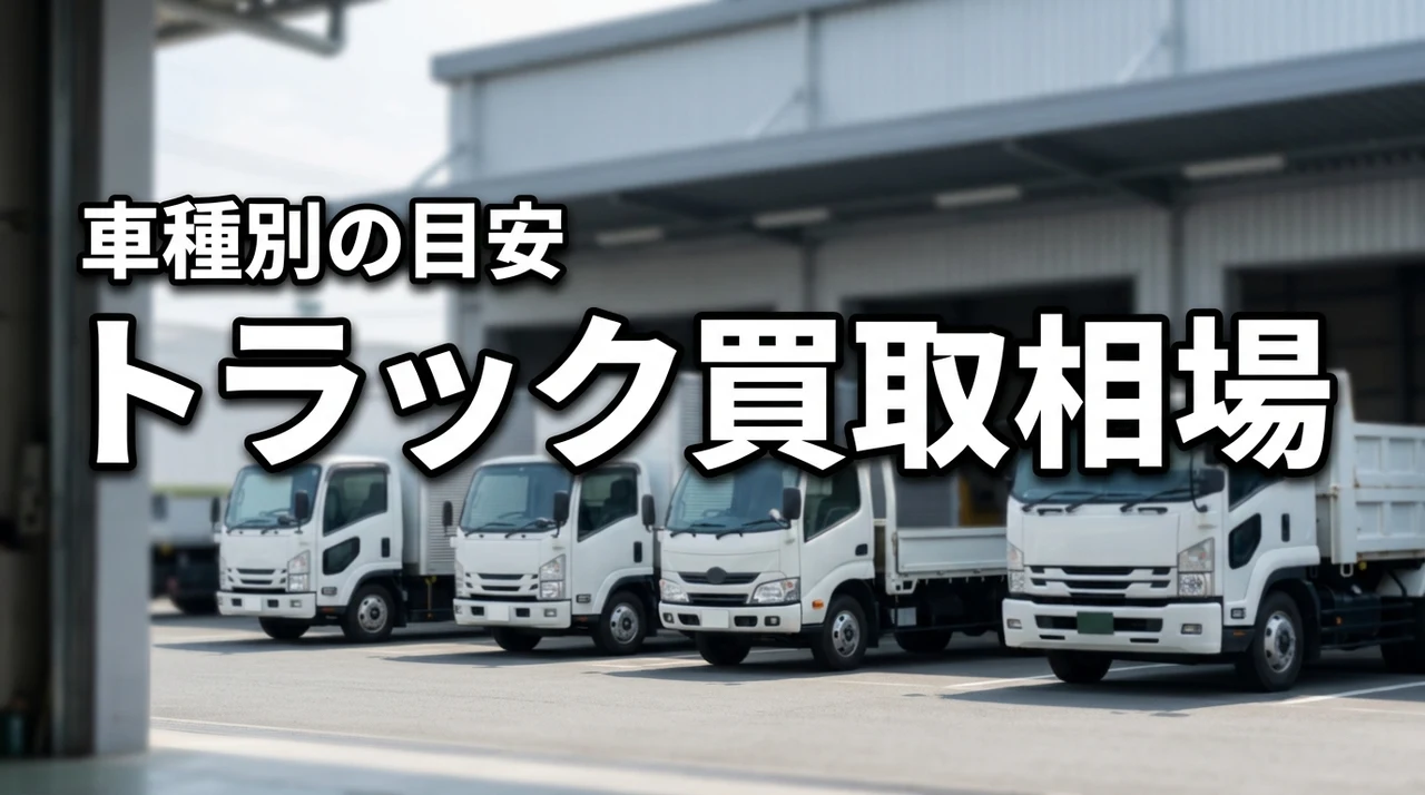 トラック買取相場はいくら？車種・積載量別の目安と査定額の調べ方