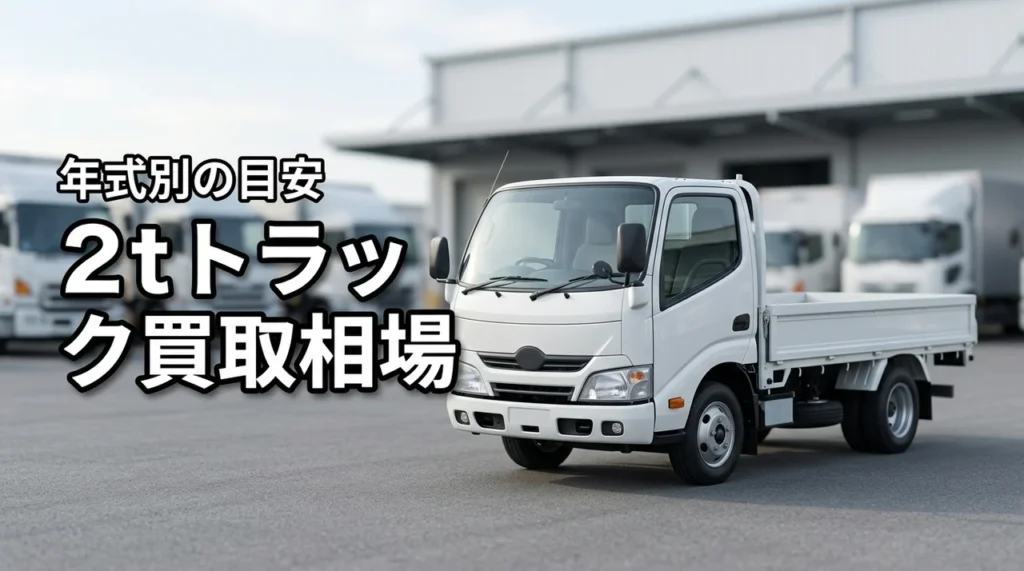2tトラック買取相場はいくら？年式・車種別の目安と高く売る方法