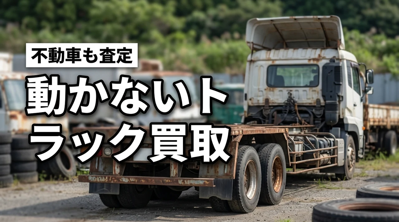 動かないトラック買取は可能?不動車・故障車を高く売る方法と注意点