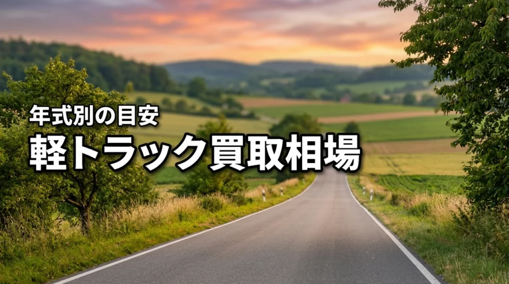 軽トラック買取相場はいくら？年式・走行距離別の目安と高く売る方法