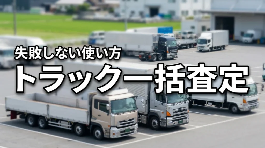 トラック一括査定はおすすめ？メリット・デメリットと失敗しない使い方