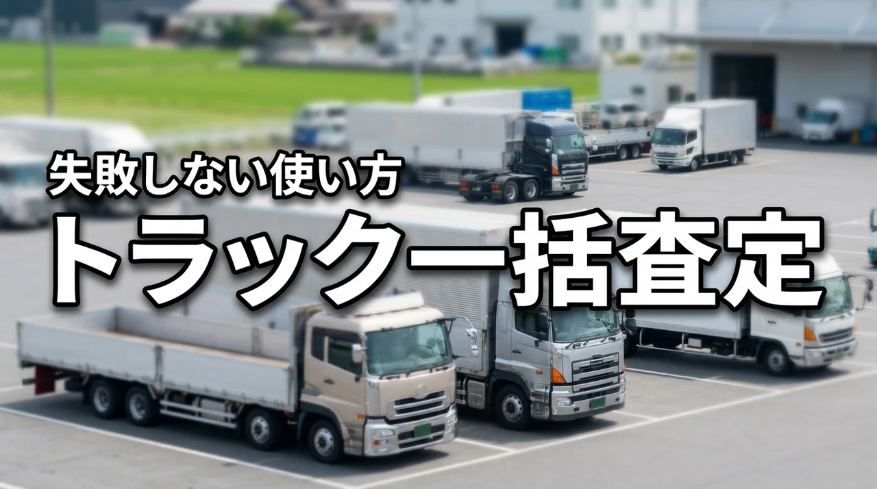トラック一括査定はおすすめ?メリット・デメリットと失敗しない使い方