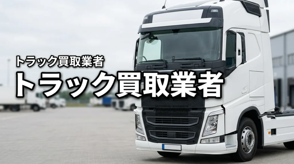 トラック買取業者の選び方｜比較ポイントと失敗しない見極め方