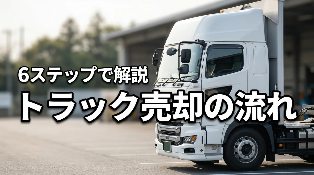 トラック売却の流れを解説|査定から契約・引取・入金までの手順