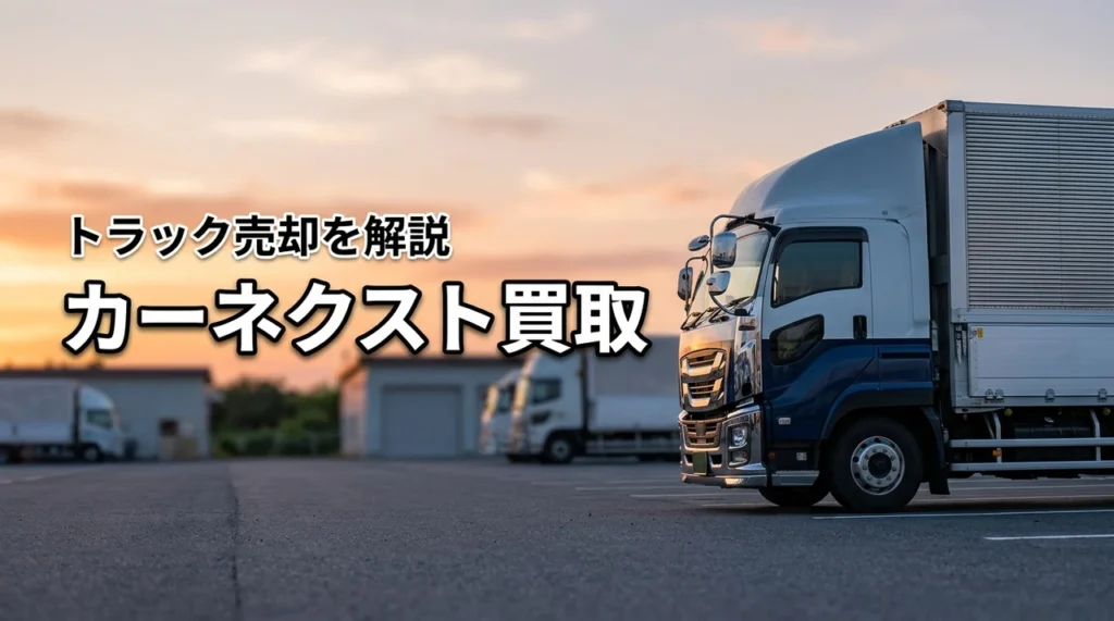 カーネクストでトラック買取はできる？特徴・査定の流れと注意点を解説