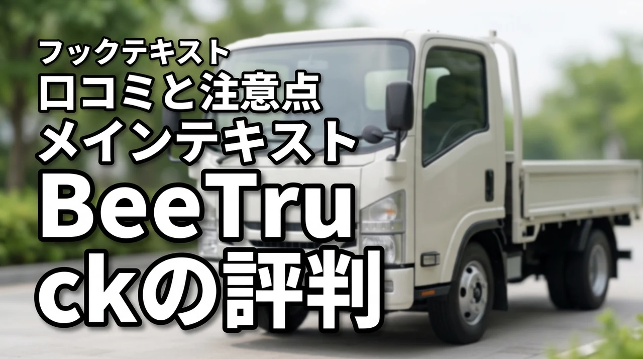 BeeTruckの口コミ・評判は?トラック買取の特徴と注意点を解説