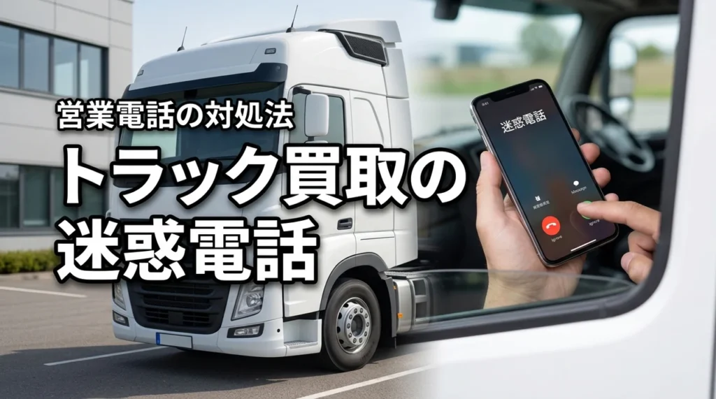 トラック買取の迷惑電話はなぜ来る？営業電話を減らす方法と査定時の注意点
