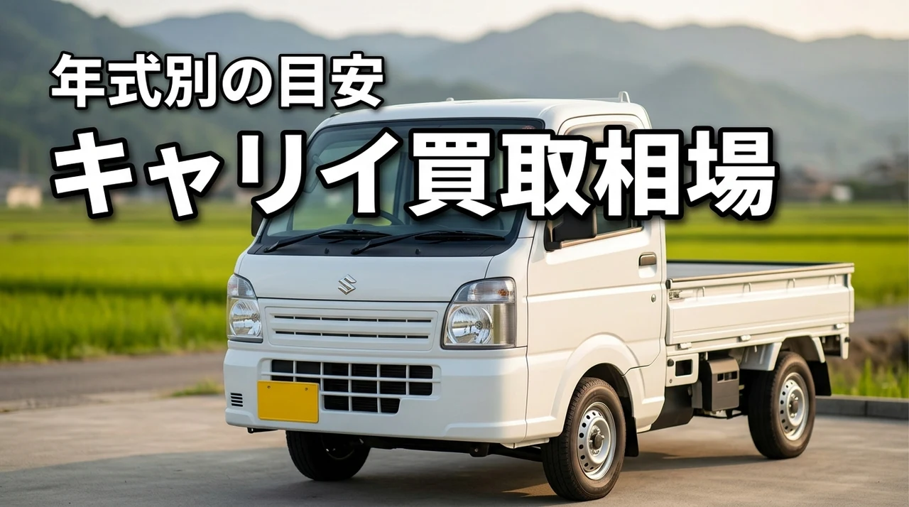 キャリイトラック買取相場はいくら？年式・走行距離別の目安と高く売る方法