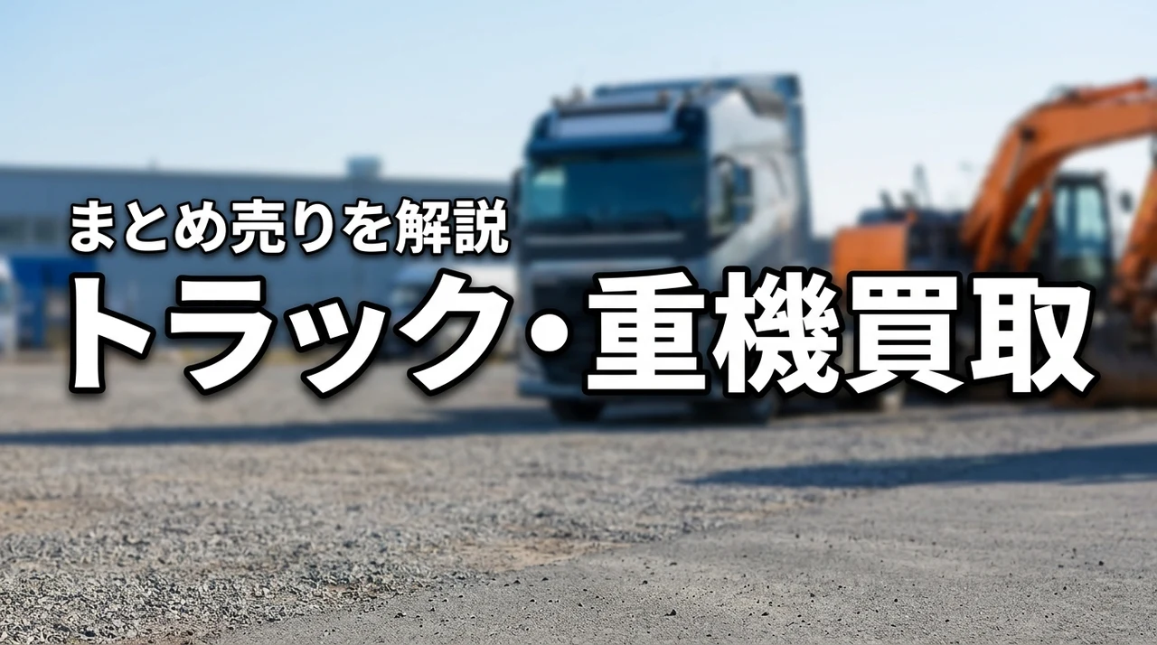トラックと重機はまとめて買取できる?売却先の選び方と注意点を解説