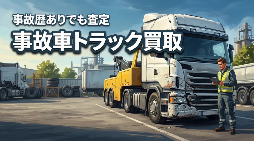 事故車トラックは買取できる？事故歴・修復歴がある車両を売る方法
