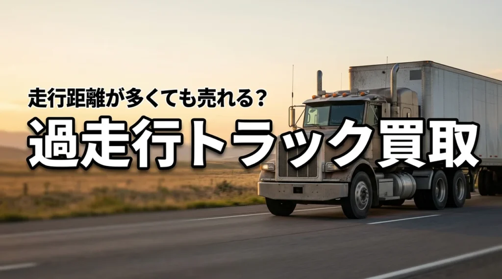 過走行トラックでも買取できる？走行距離が多くても高く売るコツ